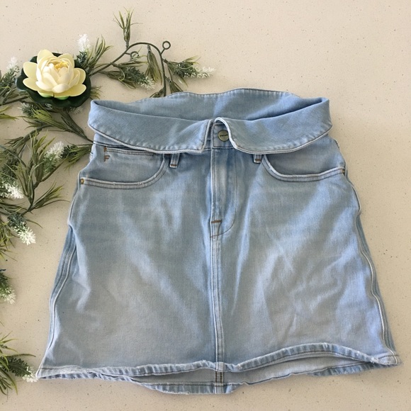 Frame le high cocco mini fold over skirt size 26 - Picture 5 of 6